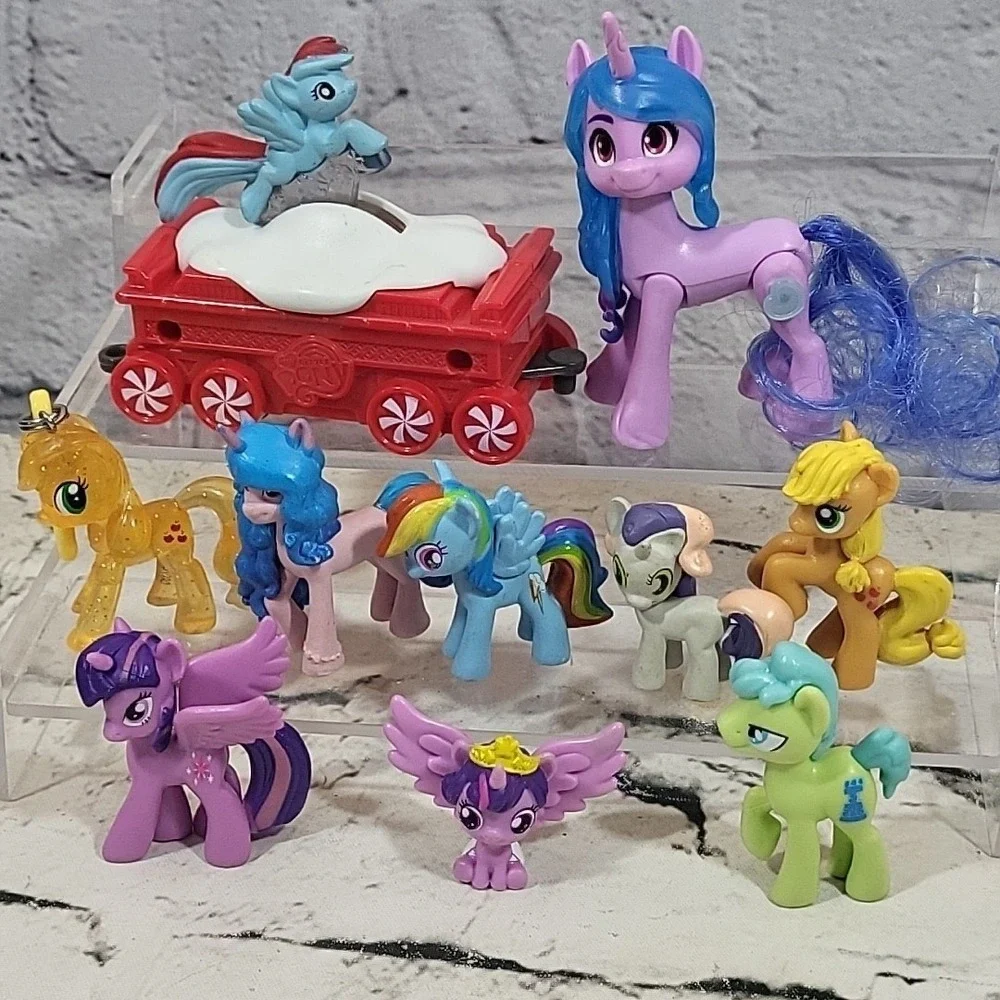 My Little Pony MLP Assorted Mini Figures Lot Of 10‎ Apple Jack Twilight Dash